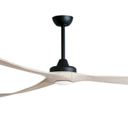 KIRRA DC 100IN/254CM BLACK/WEATHERED OAK BLADES+17W LED