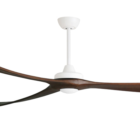 KIRRA DC 100IN/254CM WHITE/WALNUT BLADES+17W LED