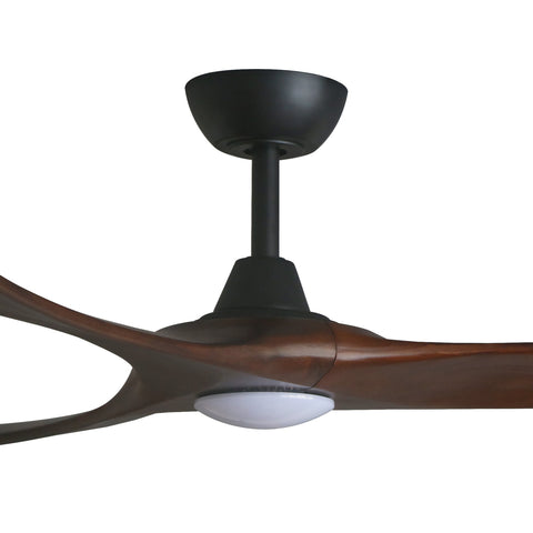 KIRRA DC 60IN/152CM BLACK/WALNUT BLADES+17W LED