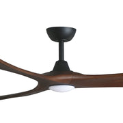 KIRRA DC 72IN/182CM BLACK/WALNUT BLADES+17W LED