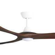 KIRRA DC 72IN/182CM WHITE/WALNUT BLADES+17W LED