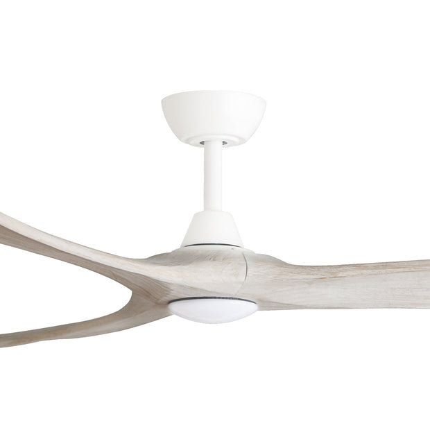 KIRRA DC 72IN/182CM WHITE/WEATHERED OAK BLADES+17W LED