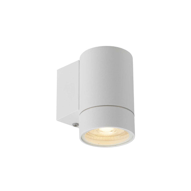 KMAN 1 Light GU10 IP54 White Down Only Wall Light