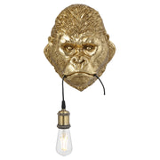 Kong Wall Light with Switch Shiny Gold