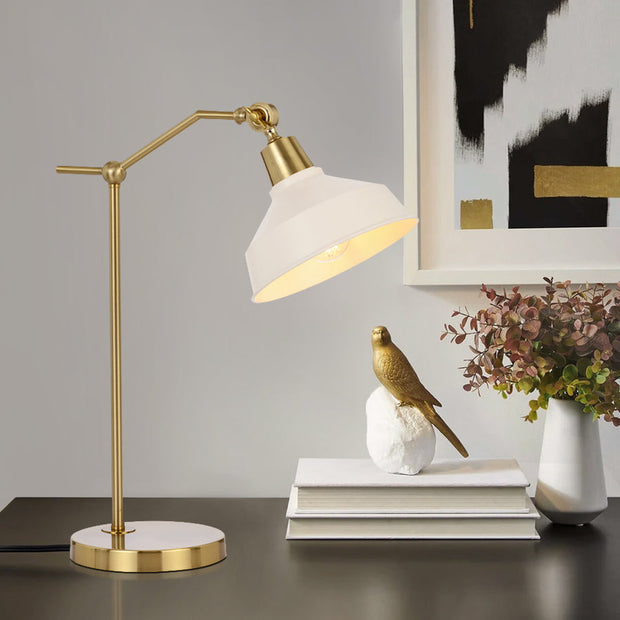 Kylan 20 Table Lamp Antique Gold and Beige