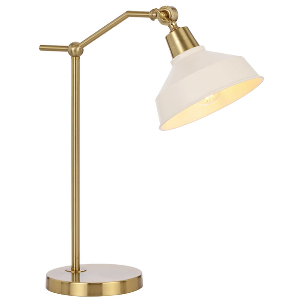 Kylan 20 Table Lamp Antique Gold and Beige