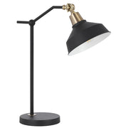 Kylan 20 Table Lamp Antique Brass and Black