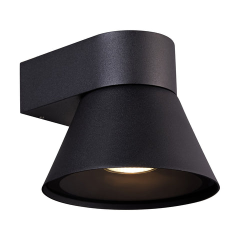 Kyklop Cone Down Wall light Black IP54