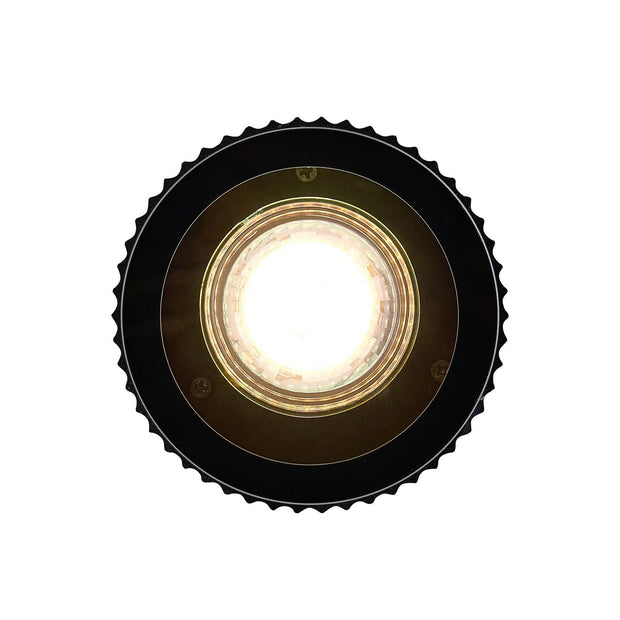 Kyklop Ripple Ceiling Black Aluminium IP54 GU10