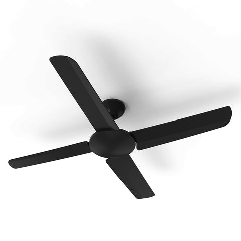 Splash 4 Blade 52" 40W IP66 DC Black Ceiling Fan