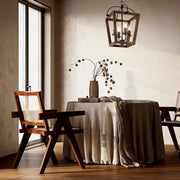 Lacota 4lt Pendant Black with Timber