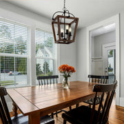 Lacota 4lt Pendant Black with Timber
