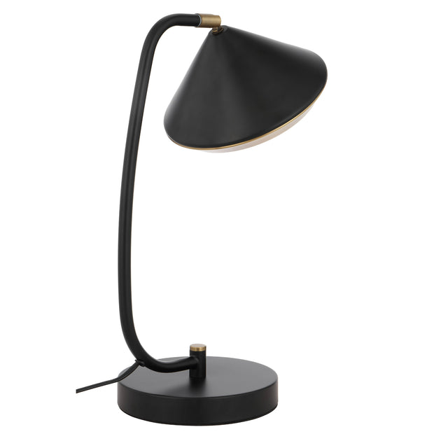 Larson G9 Table Lamp Black and Brass