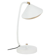 Larson G9 Table Lamp White and Brass