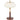 LASIAN E27 Wood Painted, Antique Gold and White Table Lamp