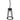 Lauren 20cm Large Seeded Glass Pendant Black