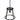 Lauren 33cm Large Seeded Glass Pendant Black
