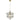 Lazlo Geometric Pendant Light Antique Brass - Small