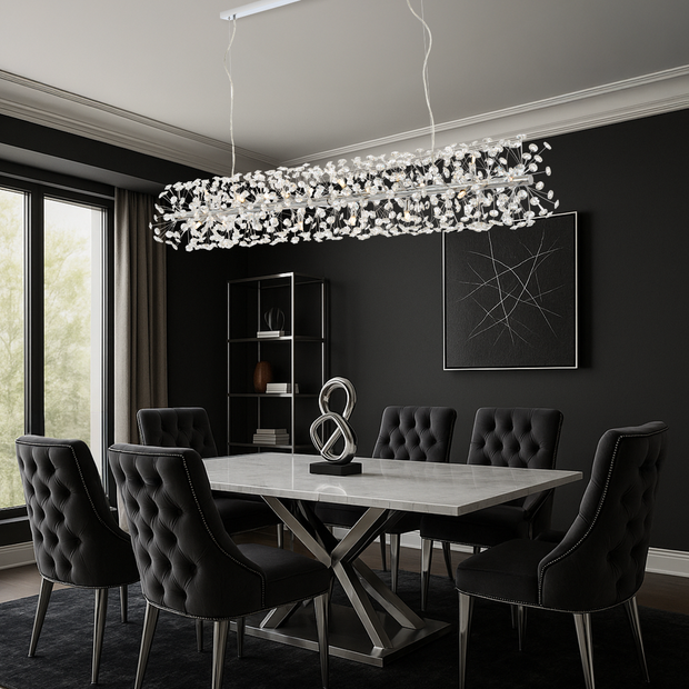 Lerida 18lt G9 Rectangular Pendant Chrome