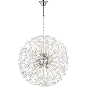 Lerida 12lt Pendant Chrome with Clear