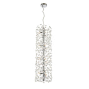 Lerida 12 Light Vertical Chrome & Clear Pendant