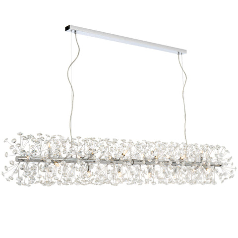 Lerida 18lt G9 Rectangular Pendant Chrome