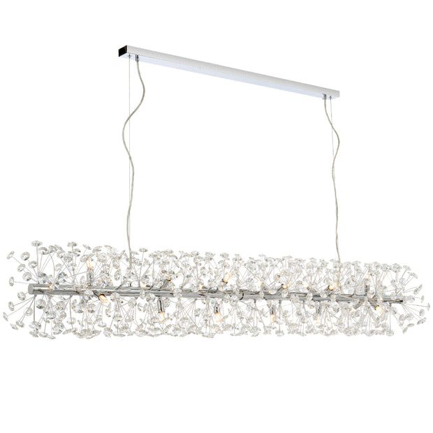 Lerida 18lt G9 Rectangular Pendant Chrome
