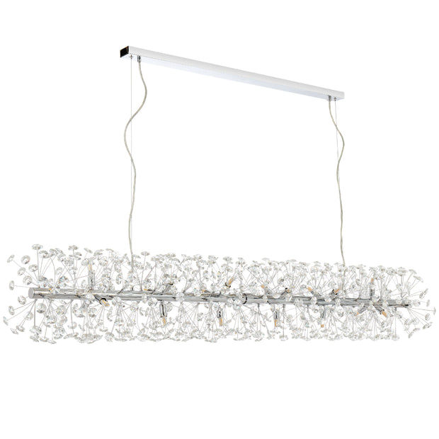 Lerida 18lt G9 Rectangular Pendant Chrome