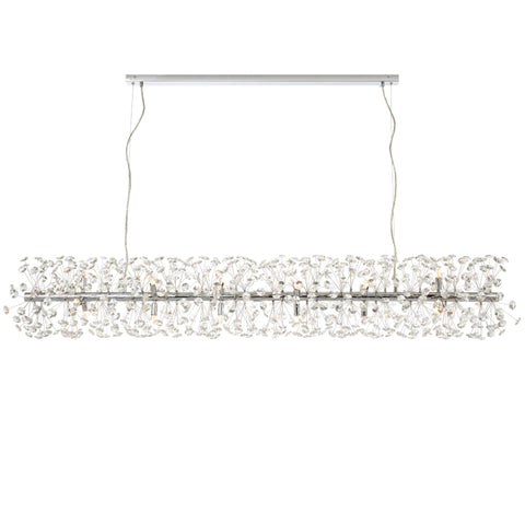 Lerida 18lt G9 Rectangular Pendant Chrome