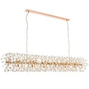 Lerida 18lt G9 Rectangular Pendant Gold