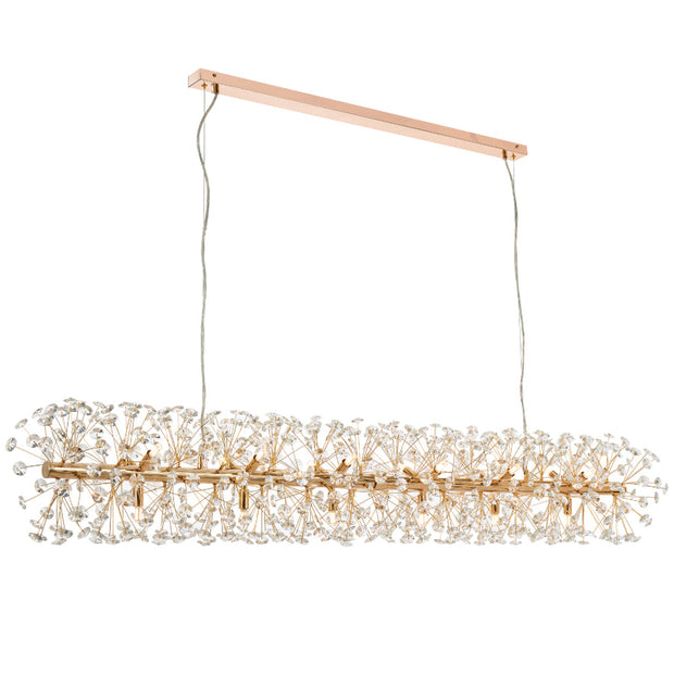 Lerida 18lt G9 Rectangular Pendant Gold