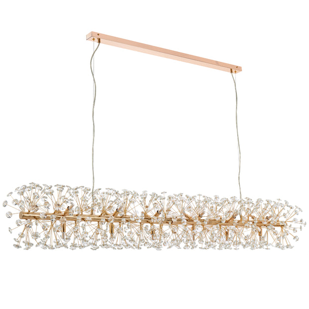 Lerida 18lt G9 Rectangular Pendant Gold