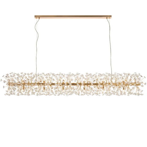 Lerida 18lt G9 Rectangular Pendant Gold