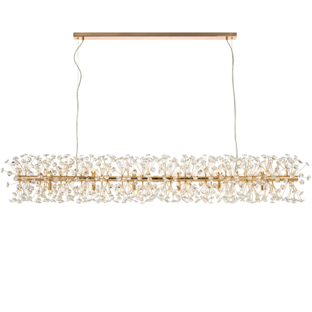 Lerida 18lt G9 Rectangular Pendant Gold