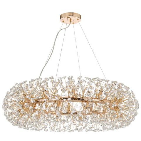 Lerida 24lt G9 Round Pendant Gold