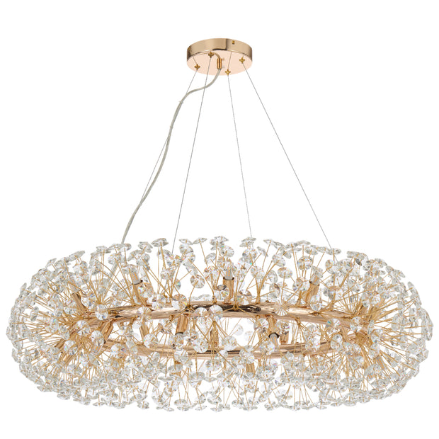 Lerida 24lt G9 Round Pendant Gold