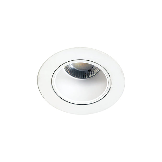 8w CCT LED Adjustable White Frame Dimmable 60º Deep Set Downlight