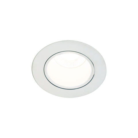 8w CCT LED Adjustable White Frame Dimmable 60º Deep Set Downlight