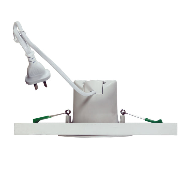 8w CCT LED Adjustable White Frame Dimmable 60º Deep Set Downlight