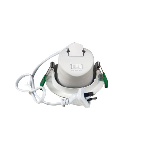 8w CCT LED Adjustable White Frame Dimmable 60º Deep Set Downlight