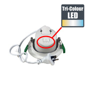 8w CCT LED Adjustable White Frame Dimmable 60º Deep Set Downlight