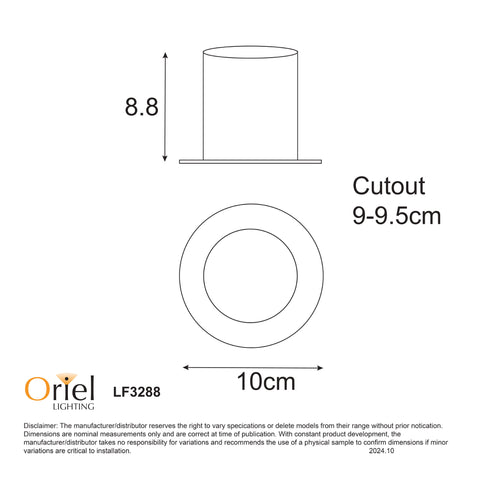 8w CCT LED Adjustable White Frame Dimmable 60º Deep Set Downlight