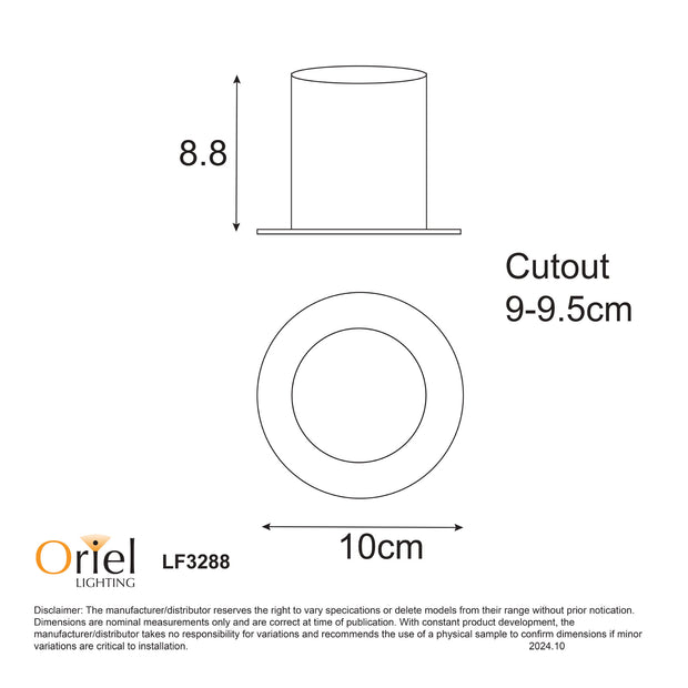 8w CCT LED Adjustable White Frame Dimmable 60º Deep Set Downlight