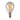 4w Dimmable Small Edison Screw (SES) LED 5000K Filament Fancy Round