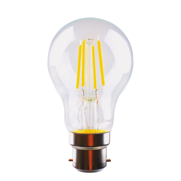 4W B22 Clear dimmable LED filament GLS style lamps 2700K