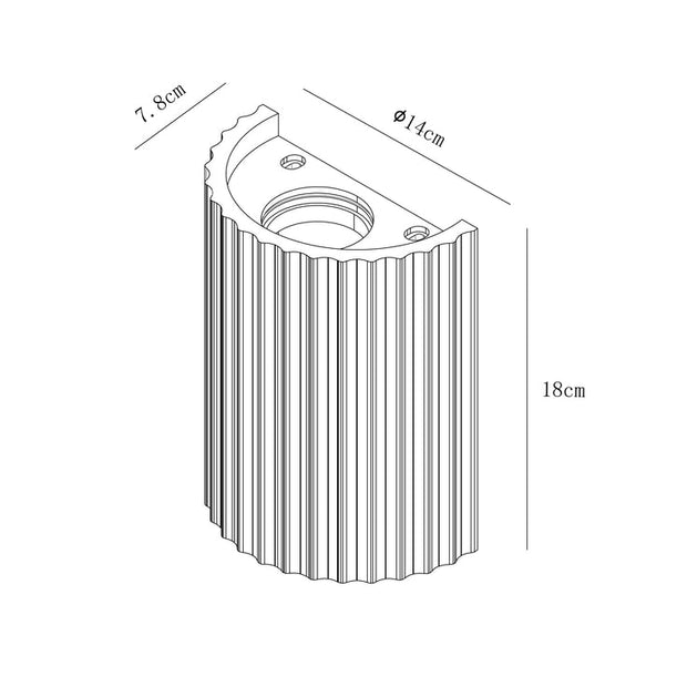 Jorik 2lt Plaster Wall Sconce
