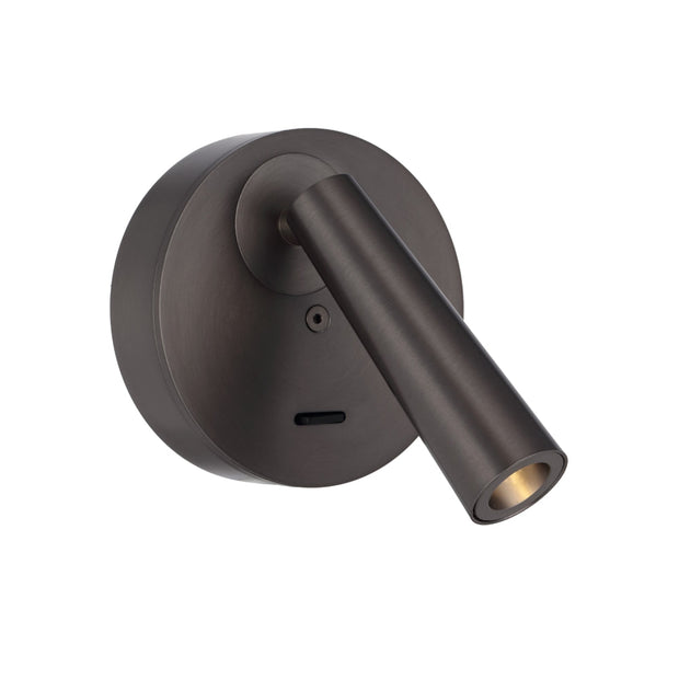 LODAN 3w LED 3000K Gunmetal Interior Wall Light with Switch