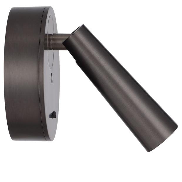 LODAN 3w LED 3000K Gunmetal Interior Wall Light with Switch