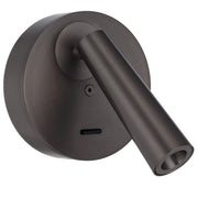 LODAN 3w LED 3000K Gunmetal Interior Wall Light with Switch