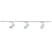 Logik 55 1m Track with 3 x 12W CCT LED Heads Single Phase 3 Wire White